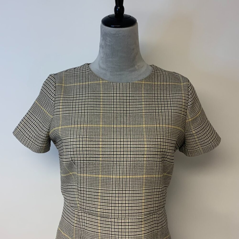 Ann Taylor Dress Fit & Flare Plaid Classic Work Office Professional Womens SZ 6P - Picture 5 of 11